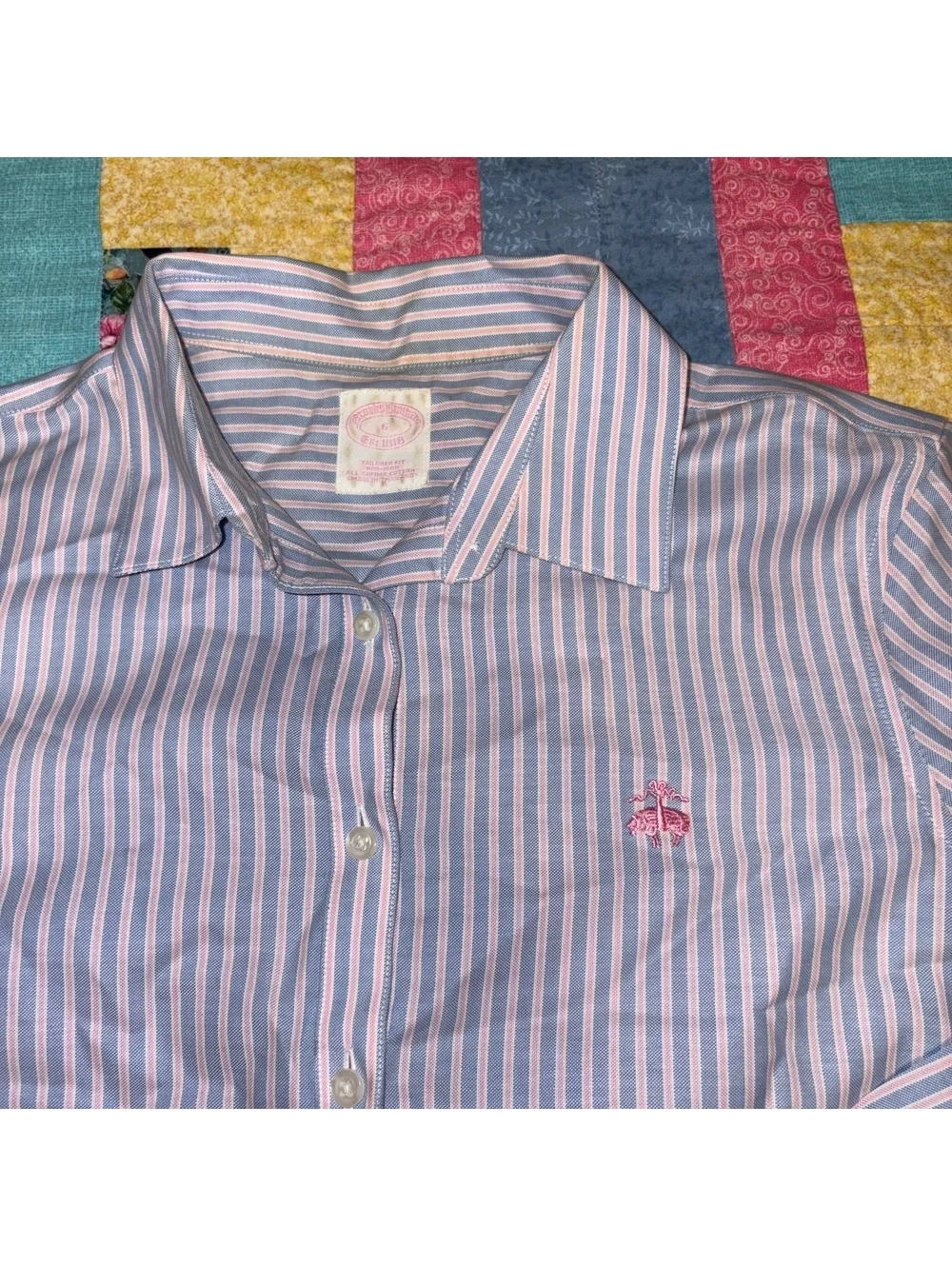 Brooks Brothers Tailored Fit NonIron Cotton Button-Up Dress Shirt Woman’s Size 6